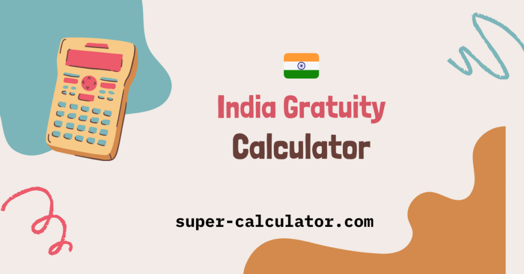 Gratuity Calculator India 2025 - Calculate Gratuity as per Payment of Gratuity Act 1972 [Super-Calculator.com] Free online Gratuity Calculator for Indian employees. Calculate gratuity amount instantly as per Payment of Gratuity Act 1972. Real-time calculations with tax implications and ex-gratia split for amounts above Rs 20 lakhs. gratuity calculator, gratuity calculation India, Payment of Gratuity Act 1972, gratuity formula, employee gratuity, tax free gratuity, ex-gratia payment